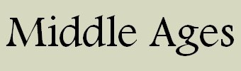 Banner: Middle Ages
